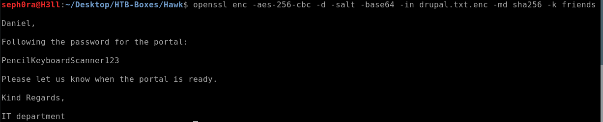 Decryption-Drupal